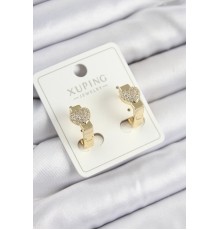 Xuping Zirkon Taşlı Kalp Model Gold Renk Kadın Küpe - TJ-BKP10857