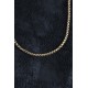 316L Çelik Örme Zincir Model Gold Renk Erkek Kolye - TJ-ERK1391