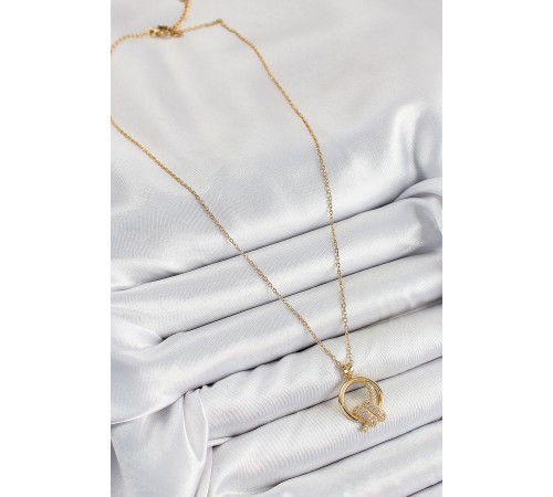 316L Çelik Zirkon Taşlı Düğüm Model Gold Renk Kadın Kolye - TJ-BKO10349 316L Çelik Zirkon Taşlı Düğüm Model Gold Renk Kadın Kolye - TJ-BKO10349