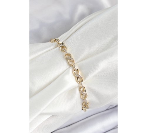 Xuping Pirinç Sonsuzluk Model Gold Renk Kadın Bileklik - TJ-BB7483 Xuping Pirinç Sonsuzluk Model Gold Renk Kadın Bileklik - TJ-BB7483