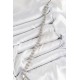 Pirinç Zirkon Taşlı Yarım Topcuk Model Gümüş Renk VIP Seri Kadın Bileklik - TJ-BB7507