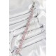 Pirinç Pembe Zirkon Taşlı Daire Baget Model Gümüş Renk VIP Seri Kadın Bileklik - TJ-BB7511
