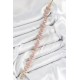 Pirinç Pembe Zirkon Taşlı Daire Baget Model Gold Renk VIP Seri Kadın Bileklik - TJ-BB7512