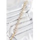 Pirinç Zirkon Taşlı Daire Baget Model Gold Renk VIP Seri Kadın Bileklik - TJ-BB7514