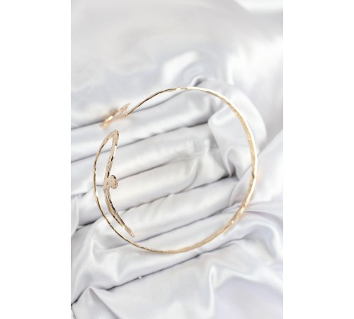 Pirinç Yılan Model Gold Renk Kadın Pazu Bileklik - TJ-BB7524 Pirinç Yılan Model Gold Renk Kadın Pazu Bileklik - TJ-BB7524