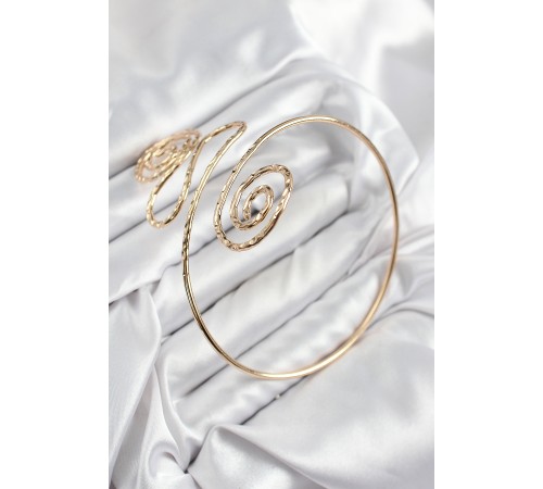 Pirinç Etnik Model Gold Renk Pazu Bileklik - TJ-BB7616 Pirinç Etnik Model Gold Renk Pazu Bileklik - TJ-BB7616