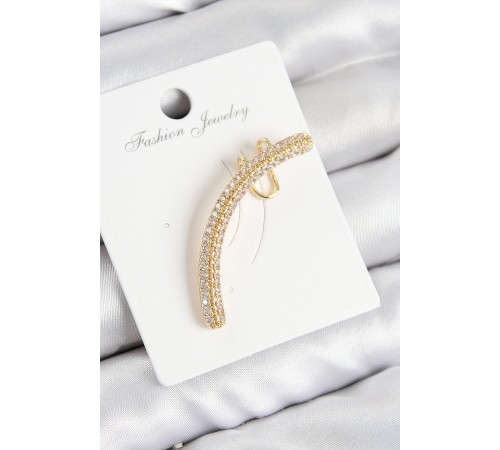 Pirinç Zirkon Taşlı Model Gold Renk Sağ Kıkırdak Küpe - TJ-BKP10992 Pirinç Zirkon Taşlı Model Gold Renk Sağ Kıkırdak Küpe - TJ-BKP10992