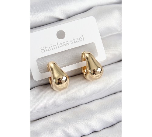 Pirinç Halka Model Gold Renk Kadın Küpe - TJ-BKP11008 Pirinç Halka Model Gold Renk Kadın Küpe - TJ-BKP11008