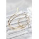 Pirinç Sarmal Model Gold Renk Pazu Bileklik - TJ-BB7652