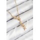 316L Çelik Yıldız Model Gold Renk Kadın Kolye - TJ-BKO10476