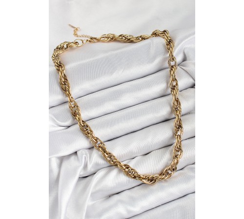 316L Çelik Halat Model Gold Renk Kadın Kolye - TJ-BKO10481 316L Çelik Halat Model Gold Renk Kadın Kolye - TJ-BKO10481