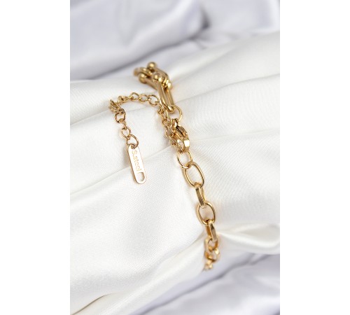 316L Çelik Tifany Ağaç Model Gold Renk Kadın Bileklik - TJ-BB7776