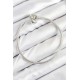 Pirinç Charm Topcuk Model Gümüş Renk Kadın Bileklik - TJ-BB7801