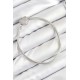 Pirinç Charm Zirkon Taşlı Kalp Model Gümüş Renk Kadın Bileklik - TJ-BB7803