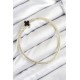 Pirinç Charm Zirkon Taşlı Yonca Model Gold Renk Kadın Bileklik - TJ-BB7806