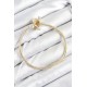 Pirinç Charm Zirkon Taşlı Taç Model Gold Renk Kadın Bileklik - TJ-BB7808