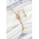 316L Çelik Topcuk Model Gold Renk Kadın Bileklik - TJ-BB7845