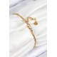 316L Çelik Göz Charm Model Gold Renk Kadın Bileklik - TJ-BB7843