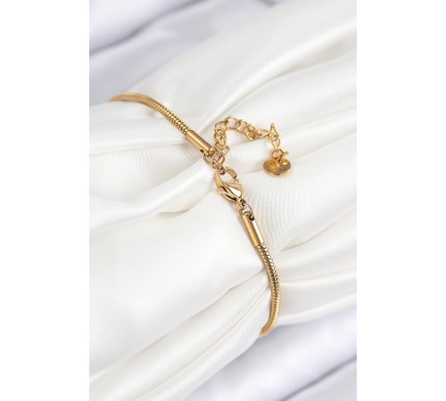 316L Çelik Zirkon Taşlı Göz Charm Model Gold Renk Kadın Bileklik - TJ-BB7842 316L Çelik Zirkon Taşlı Göz Charm Model Gold Renk Kadın Bileklik - TJ-BB7842