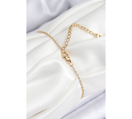 316L Çelik Nazar Boncuğu Model Gold Renk Kadın Bileklik - TJ-BB7841