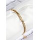 316L Çelik Örgü Zincir Model Gold Renk Kadın Bileklik - TJ-BB7839