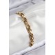 316L Çelik Örgü Model Gold Renk Kadın Bileklik - TJ-BB7833
