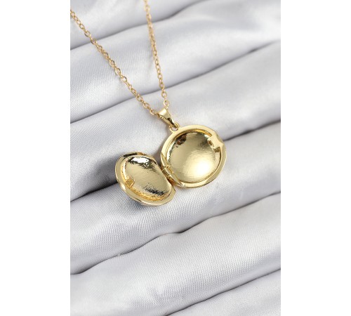 316L Çelik Açılabilr Kapaklı Deniz Model Gold Renk Kadın Kolye - TJ-BKO10516 316L Çelik Açılabilr Kapaklı Deniz Model Gold Renk Kadın Kolye - TJ-BKO10516