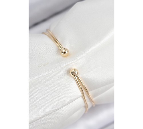 Pirinç Zirkon Taşlı Su Yolu Model Gold Renk Kadın Bileklik - TJ-BB7865 Pirinç Zirkon Taşlı Su Yolu Model Gold Renk Kadın Bileklik - TJ-BB7865