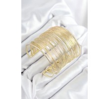 Pirinç Tel Sarma Model Gold Renk Kadın Bileklilk - TJ-BB7895