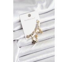 Pirinç Gold Renk Kadın Set Küpe - TJ-BKP11217