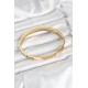 316L Çelik Gold Renk 65 mm Kadın Kelepçe Bileklik - TJ-BB7912