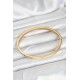 316L Çelik Gold Renk 65 mm İnce Kadın Kelepçe Bileklik - TJ-BB7915