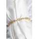 Pirinç VIP Seri Gold Renk Oval Sıralı Kadın Bileklik - TJ-BB7926