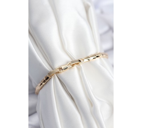 Pirinç VIP Seri Gold Renk Zirkon Taşlı Yıldız Model Kadın Bileklik - TJ-BB7931