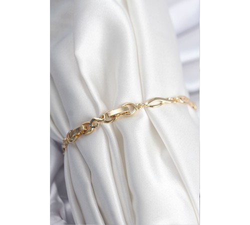 Pirinç VIP Seri Gold Renk Sıralı Damla Model Kadın Bileklik - TJ-BB7932