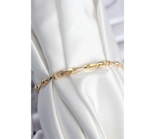 Pirinç VIP Seri Gold Renk Kemik Model Kadın Bileklik - TJ-BB7934