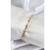 Pirinç VIP Seri Gold Renk Kemik Model Kadın Bileklik - TJ-BB7934