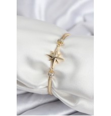 Pirinç VIP Seri Gold Renk Kutup Yıldızı Model Kadın Bileklik - TJ-BB7937