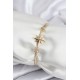 Pirinç VIP Seri Gold Renk Kutup Yıldızı Model Kadın Bileklik - TJ-BB7937