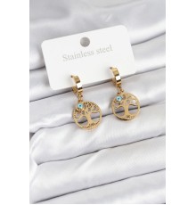 316L Çelik Yaşam Ağacı Model Kadın Küpe - TJ-BKP11229