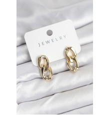 Pirinç Gold Renk Zincir Model Kadın Küpe - TJ-BKP11233