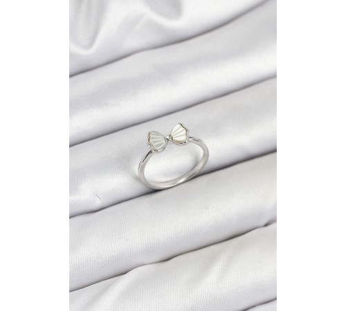 Pirinç Gümüş Renk Fiyonk Model Kadın Yüzük - TJ-BYK3839