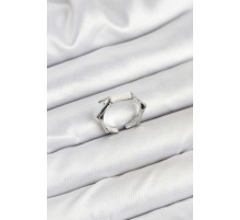 Pirinç Gümüş Renk Kemik Model Kadın Yüzük - TJ-BYK3849