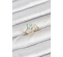 Pirinç Gold Renk Kelebek Model Kadın Yüzük - TJ-BYK3864