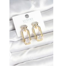 Pirinç Gold Renk Vintage Kadın Küpe - TJ-BKP11239