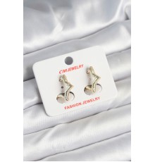 Pirinç Gold Renk Yıldız Model Kadın Küpe - TJ-BKP11243
