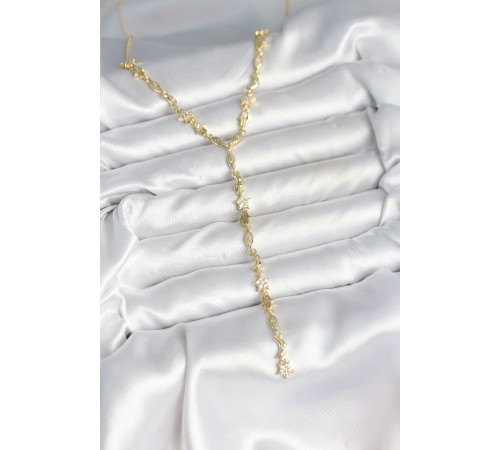 Pirinç Gold Renk Kadın Manifest Kolye - TJ-BKO10599