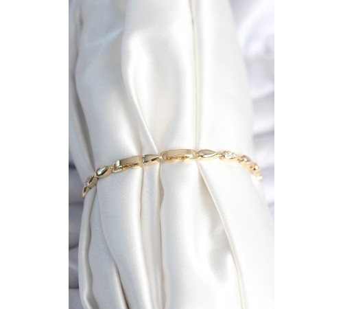 Pirinç Gold Renk Damla Model Kadın Bileklik - TJ-BB7961