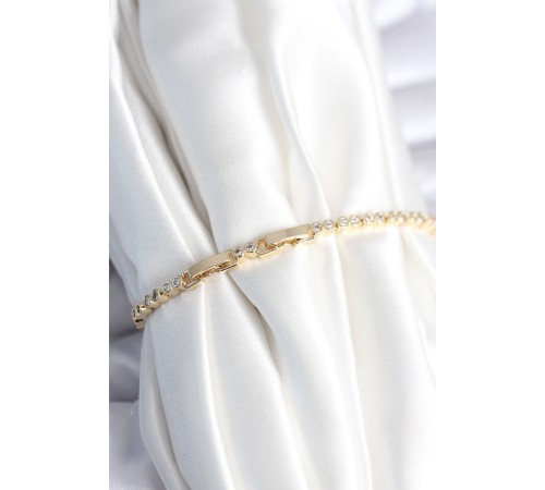 Pirinç Gold Renk Göz Model Kadın Bileklik - TJ-BB7965