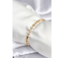 Pirinç Gold Renk Yıldız Model Kadın Bileklik - TJ-BB7968